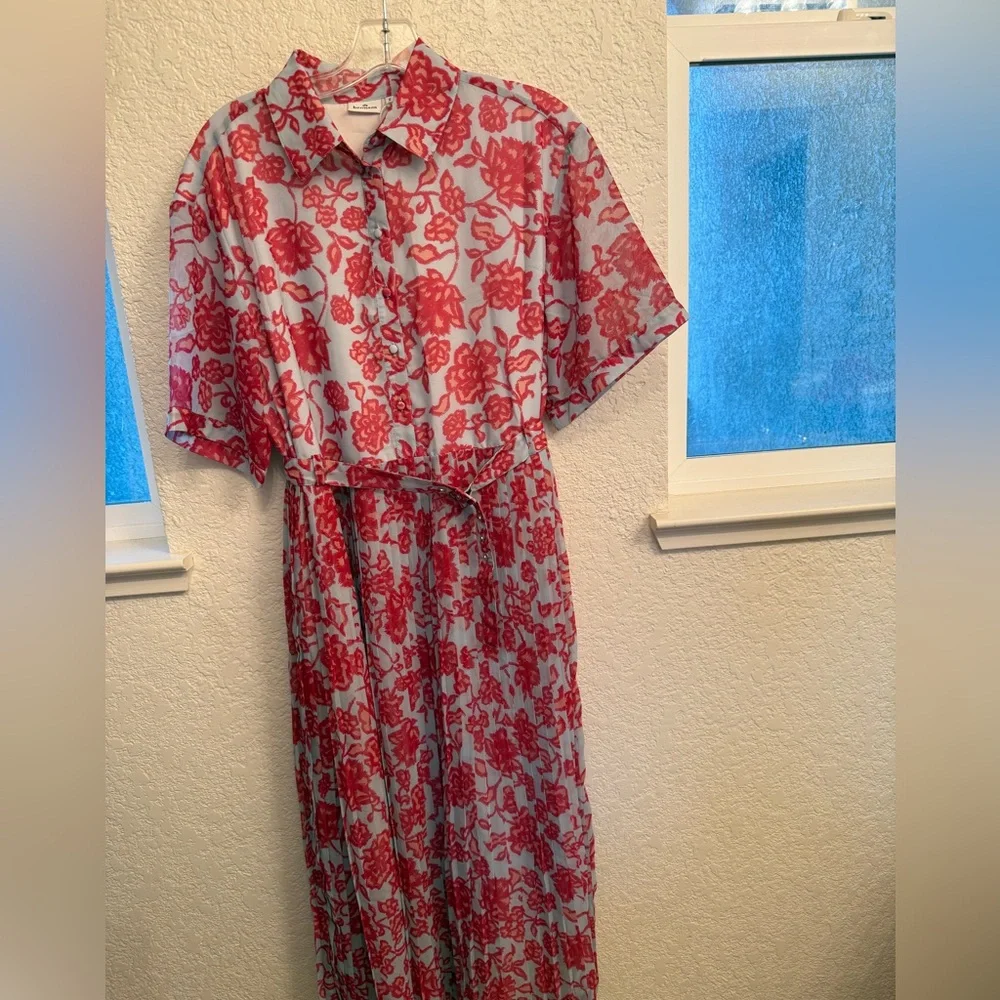 Hermoza Chiffon Floral Maxi Flowy Size Small NWOT Resort, Wedding Guest & Boho - Picture 3 of 17